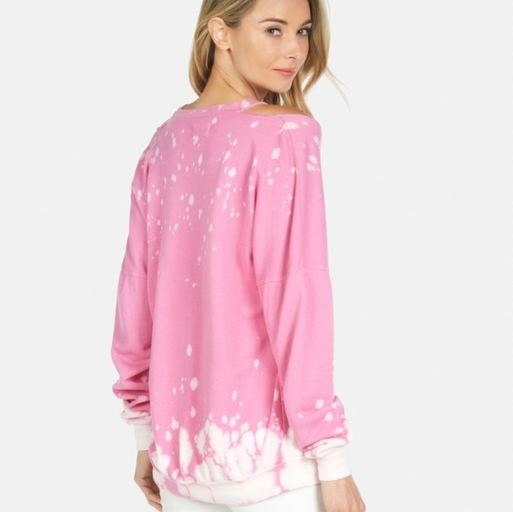 Lauren Moshi The Go Gos Pink Pullover Sweatshirt NEW - Picture 6 of 8